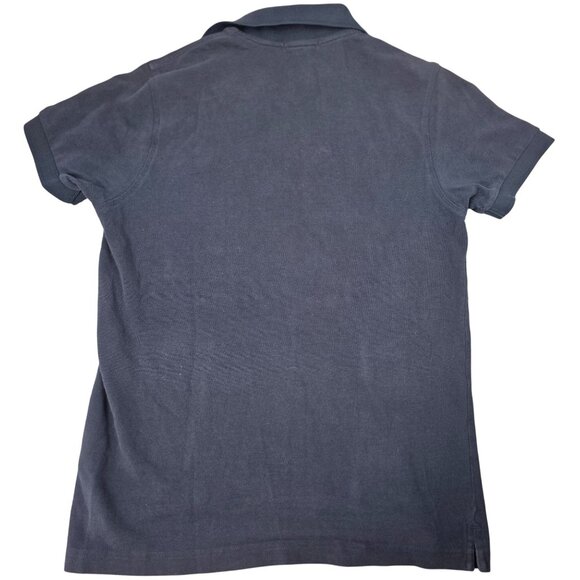 Burberry London Black Polo Shirt Slim Fit S With Nova Check Collar - Picture 3 of 7